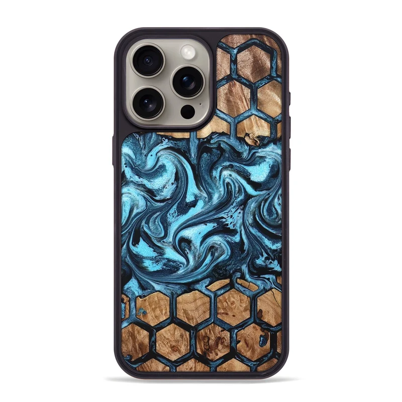 iPhone 15 Pro Max Wood Phone Case - Iola (Pattern, 829961)