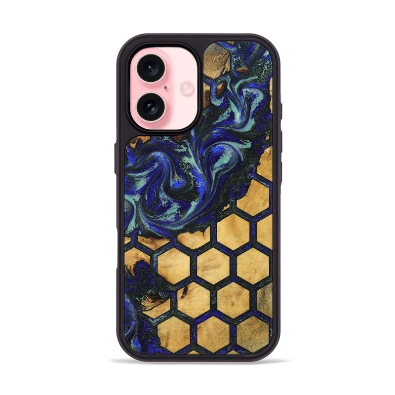 iPhone 16 Wood Phone Case - Alonza (Pattern, 829966)