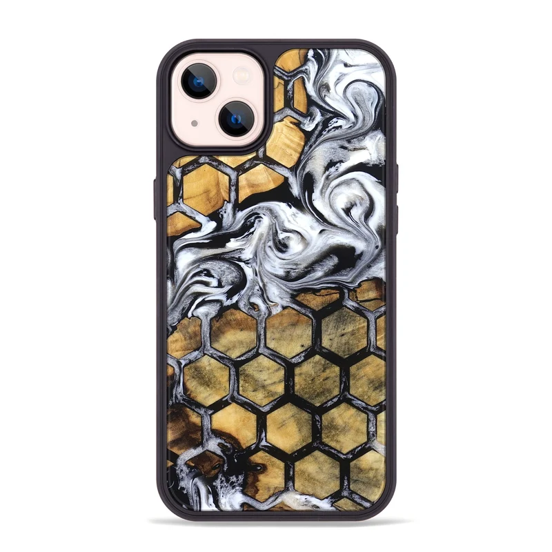 iPhone 14 Plus Wood Phone Case - Olive (Pattern, 829965)