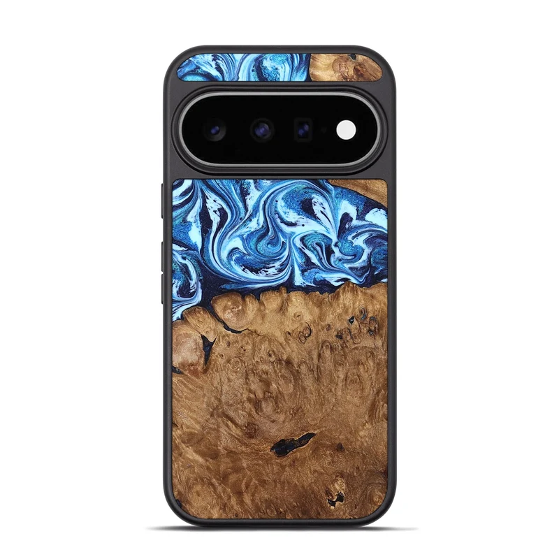 Pixel 11 Pro Wood Phone Case - Manila (Blue, 829952)