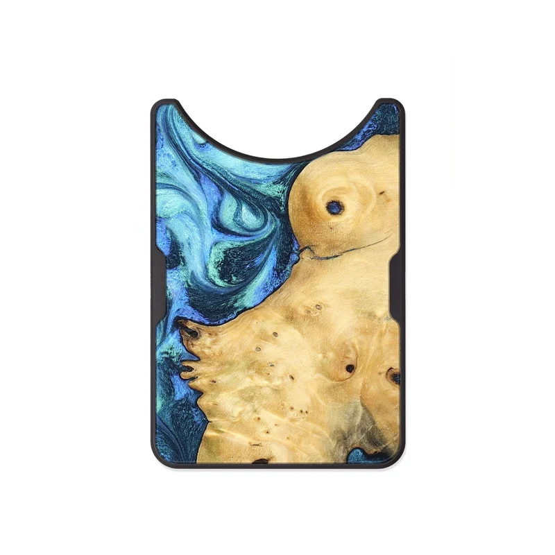 Alloy Wood Wallet - Stacey (Blue, 829950)