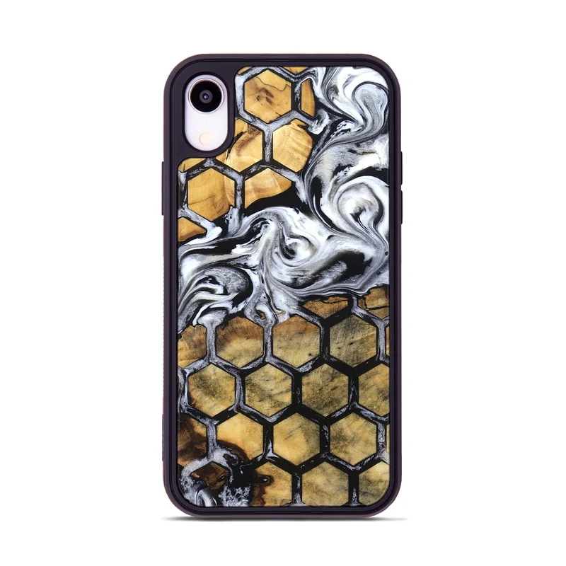 iPhone Xr Wood Phone Case - Olive (Pattern, 829965)