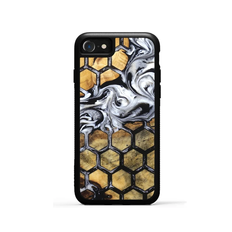 iPhone SE Wood Phone Case - Olive (Pattern, 829965)