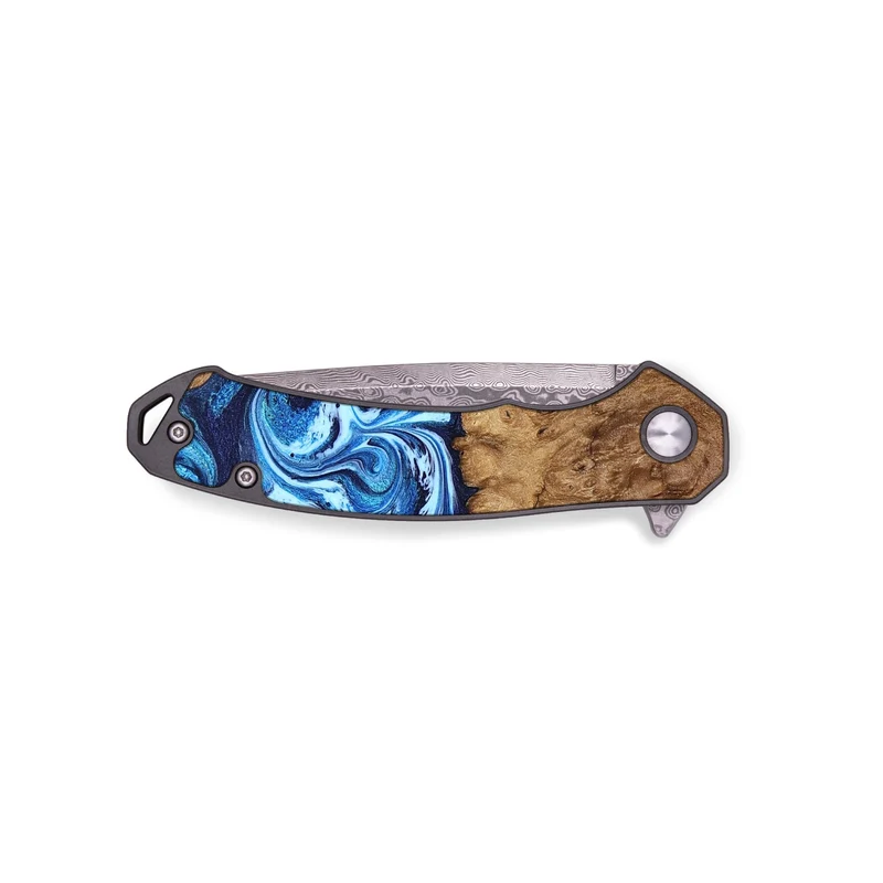 EDC Wood Pocket Knife - Manila (Blue, 829952)