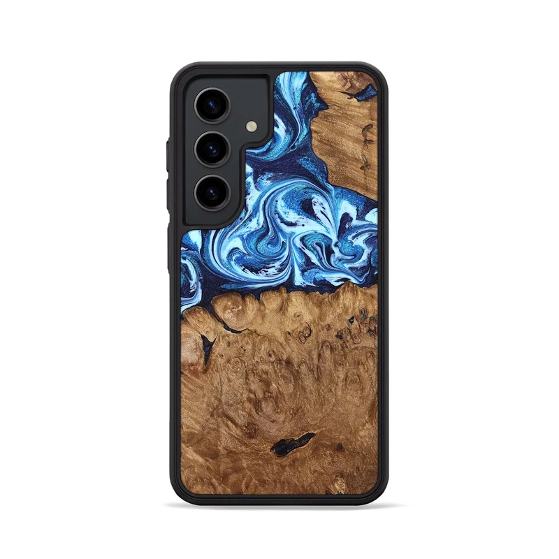 Galaxy S24 Wood Phone Case - Manila (Blue, 829952)