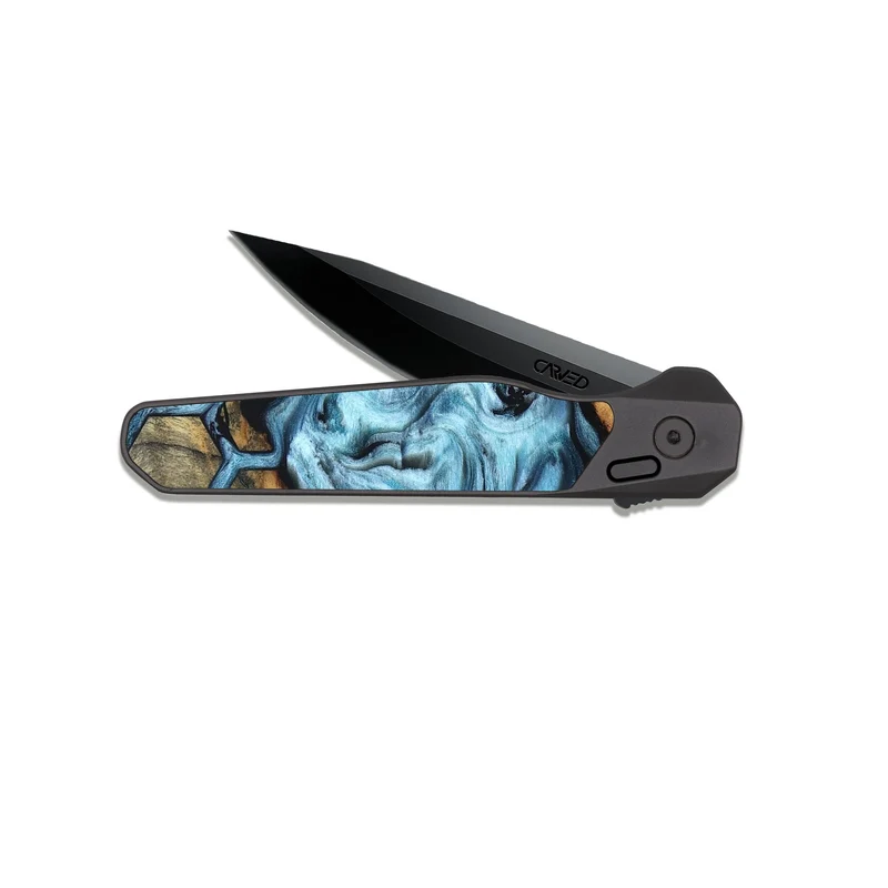 EDC Dark Slate Wood Pocket Knife - Eliel (Pattern, 829958)