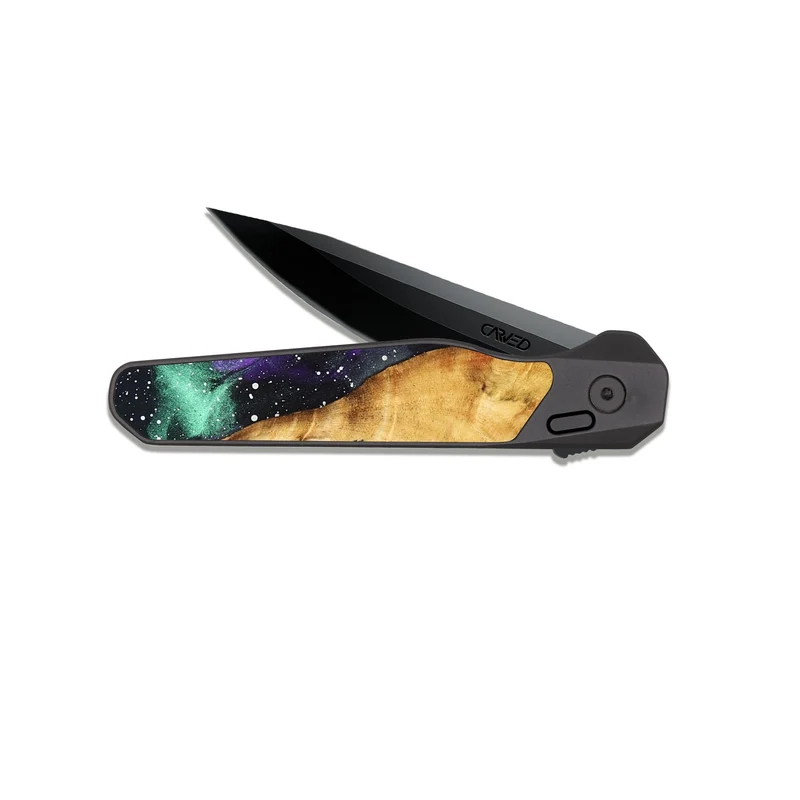 EDC Dark Slate Wood Pocket Knife - Bill (Cosmos, 829893)
