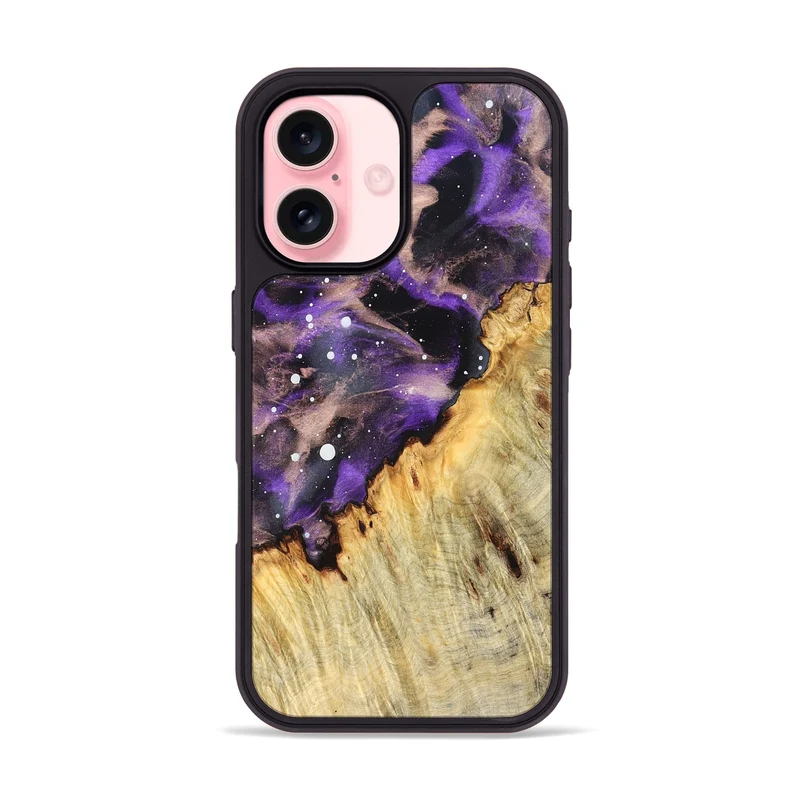 iPhone 16 Wood Phone Case - Ervin (Cosmos, 829888)