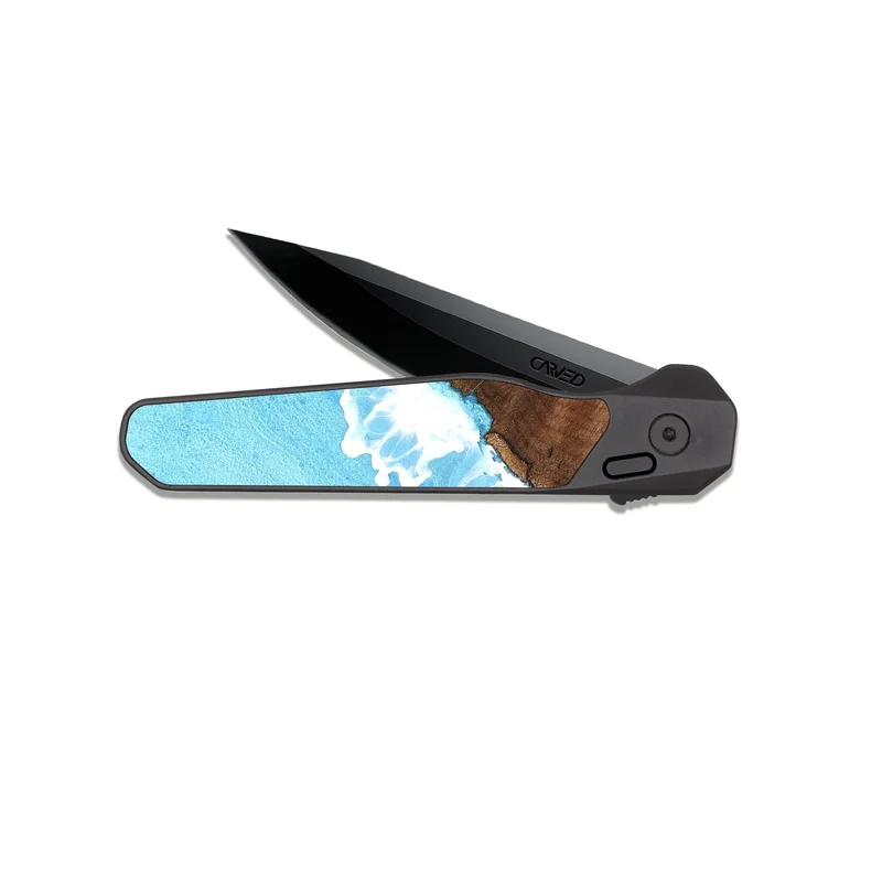 EDC Dark Slate Wood Pocket Knife - Yetta (Coastal, 829937)