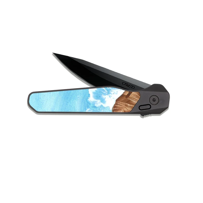 EDC Dark Slate Wood Pocket Knife - Judi (Coastal, 829921)