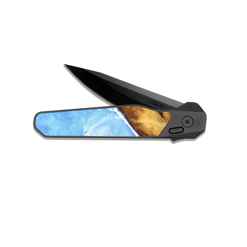 EDC Dark Slate Wood Pocket Knife - Irene (Coastal, 829923)