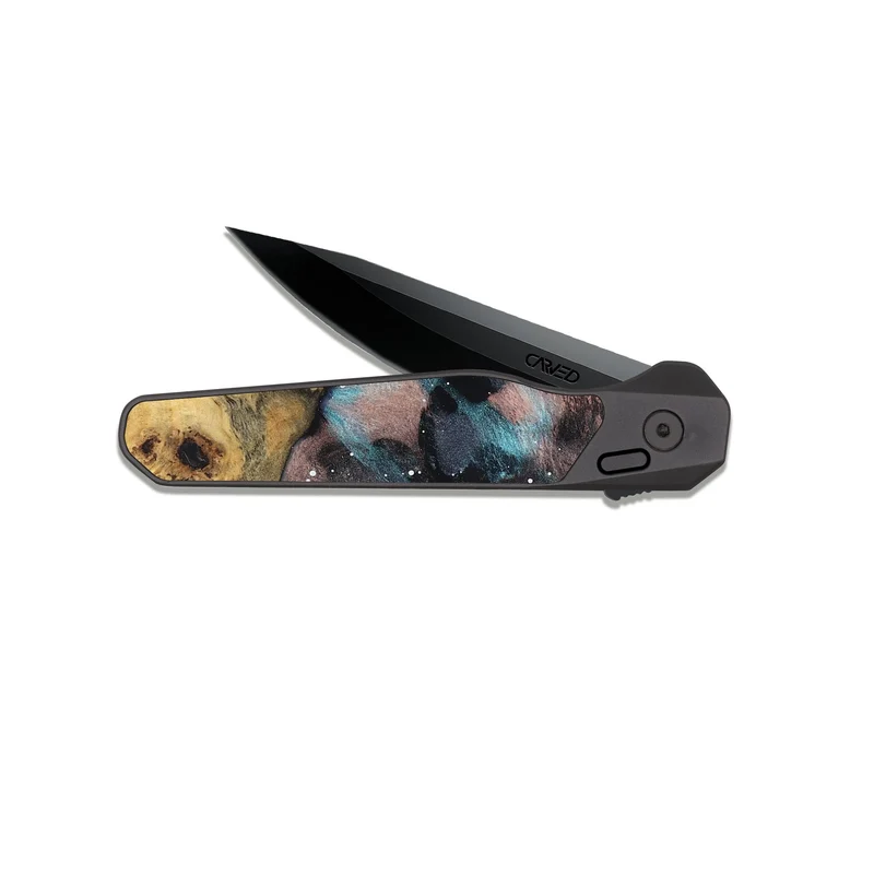 EDC Dark Slate Wood Pocket Knife - Gideon (Cosmos, 829889)