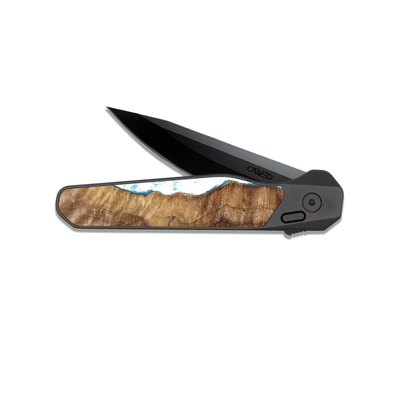 EDC Dark Slate Wood Pocket Knife - Mikalah (Coastal, 829924)