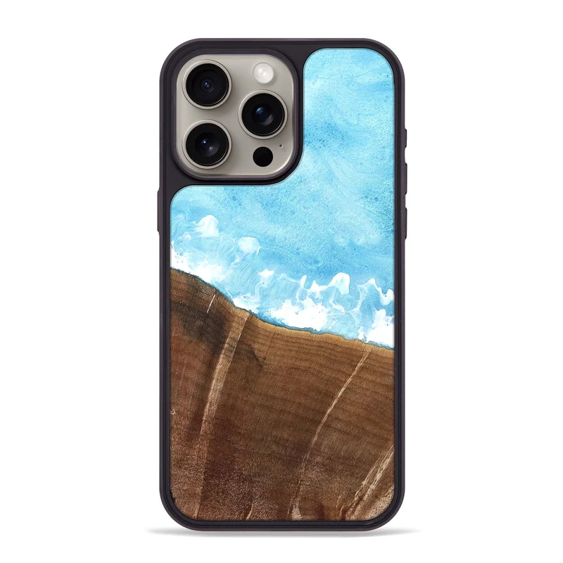 iPhone 15 Pro Max Wood Phone Case - Rosia (Coastal, 829939)