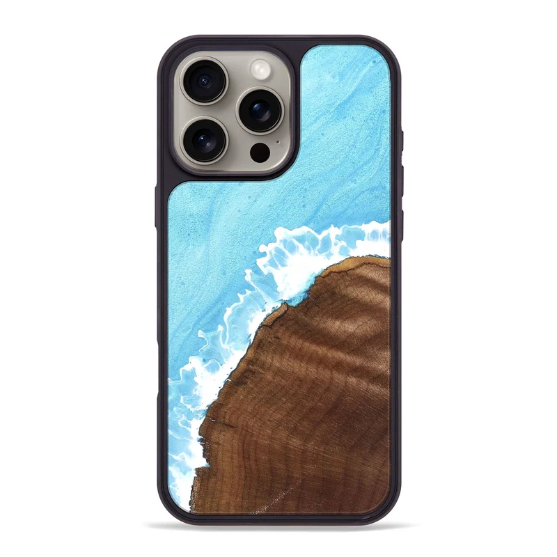 iPhone 16 Pro Max Wood Phone Case - Yetta (Coastal, 829937)