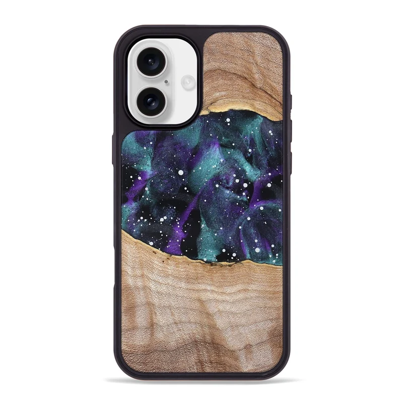 iPhone 16 Plus Wood Phone Case - Morris (Cosmos, 829914)
