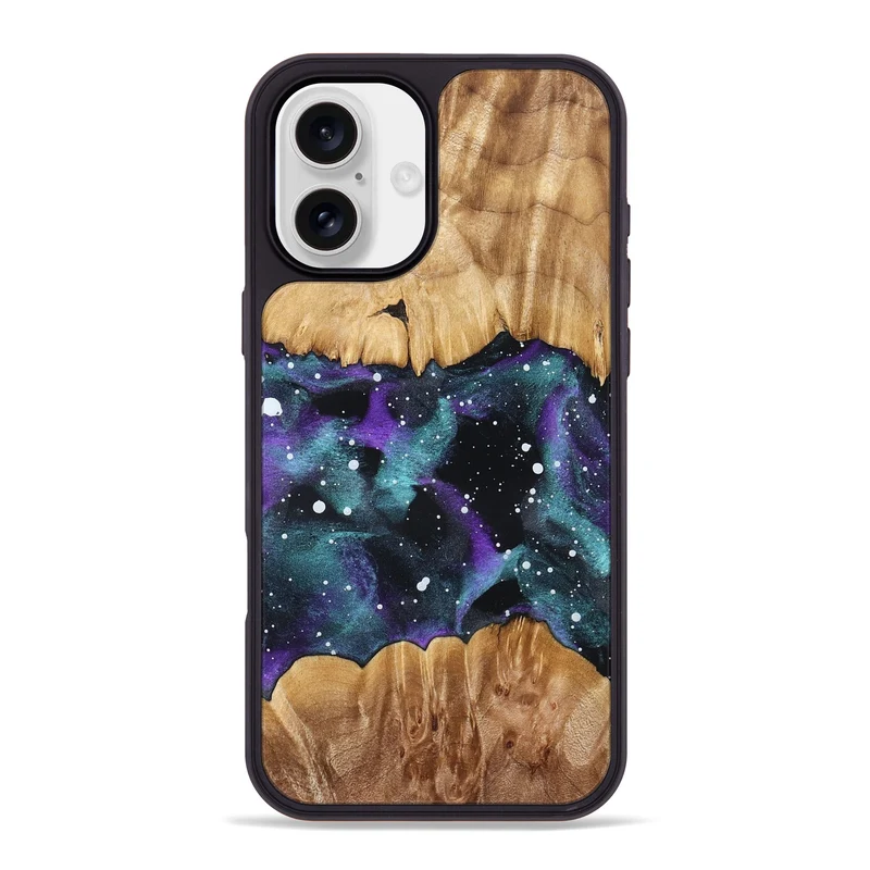iPhone 16 Plus Wood Phone Case - Garland (Cosmos, 829908)