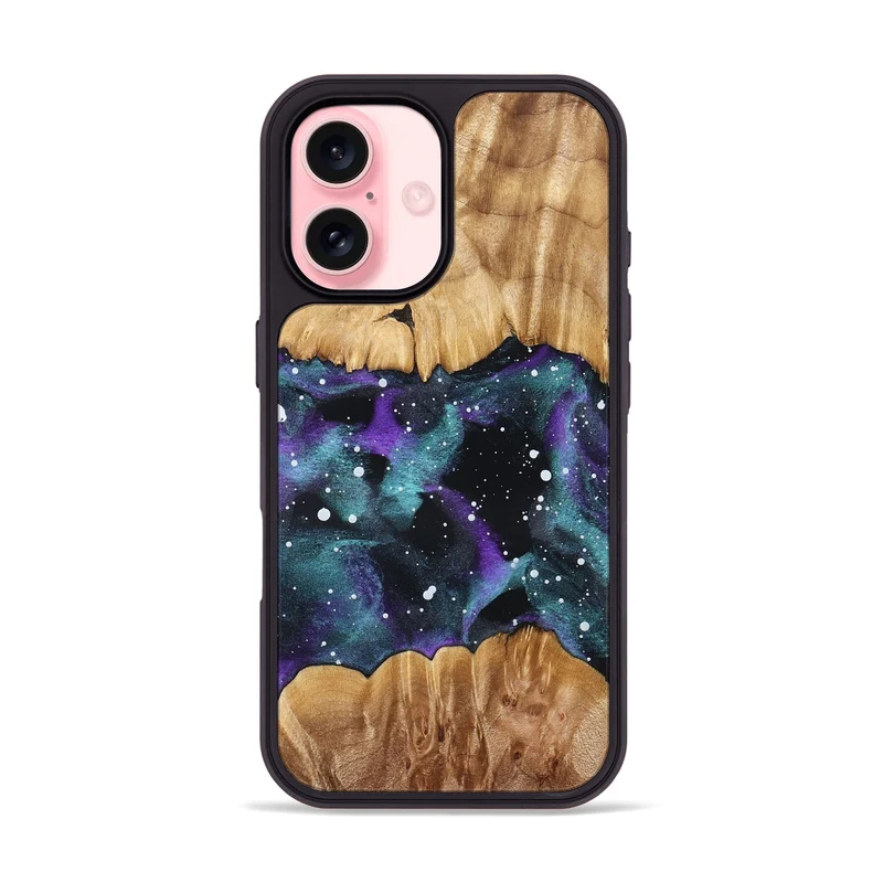 iPhone 16 Wood Phone Case - Garland (Cosmos, 829908)