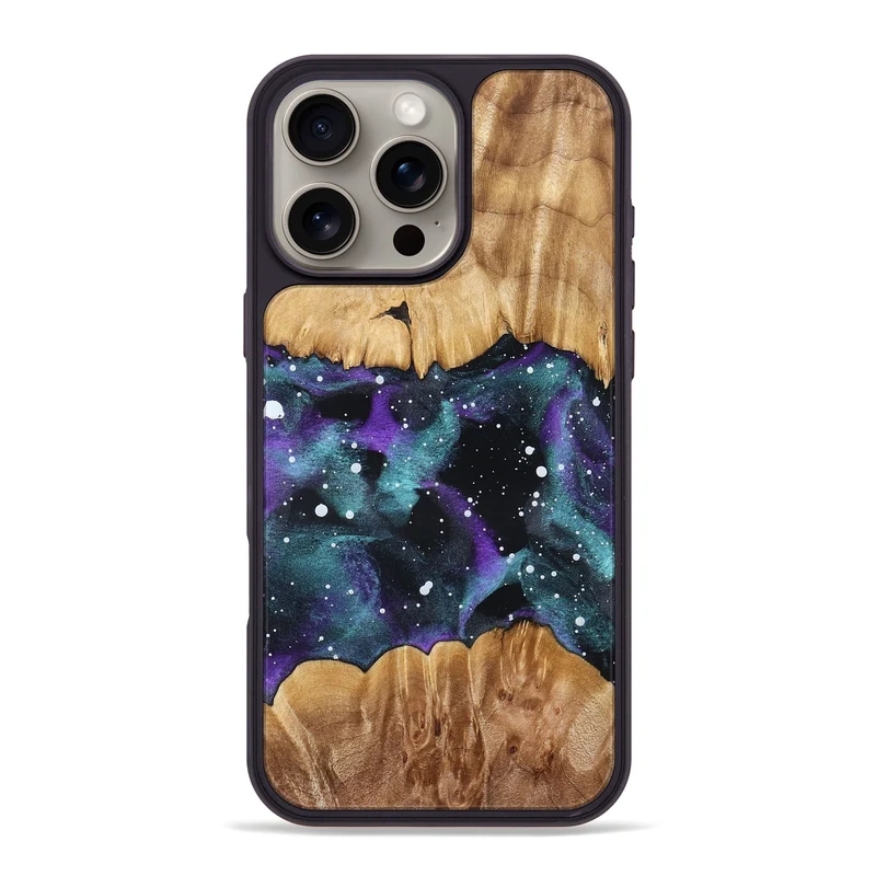 iPhone 16 Pro Max Wood Phone Case - Garland (Cosmos, 829908)