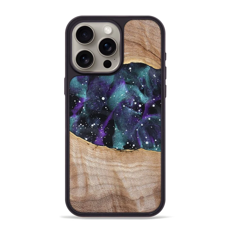 iPhone 15 Pro Max Wood Phone Case - Morris (Cosmos, 829914)