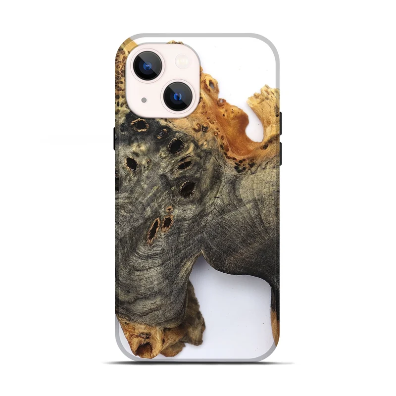 iPhone 13 Wood Live Edge Phone Case - Kamari (Clear, 829833)