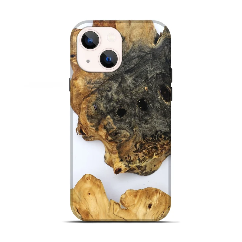 iPhone 13 Wood Live Edge Phone Case - Louann (Clear, 829831)