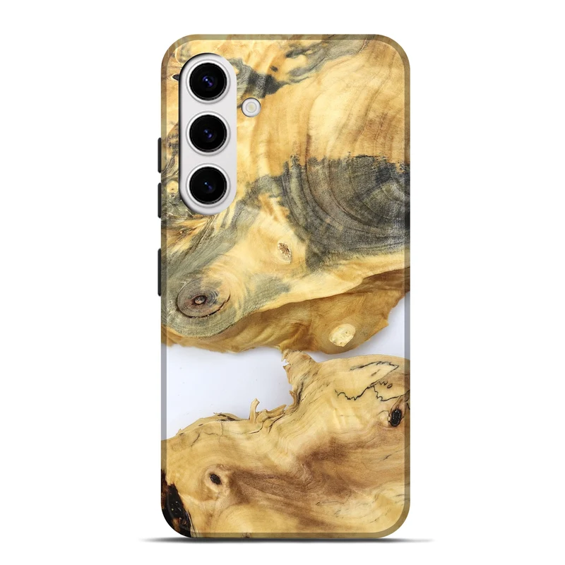 Galaxy S25 Plus Wood Live Edge Phone Case - Charlee (Clear, 829830)
