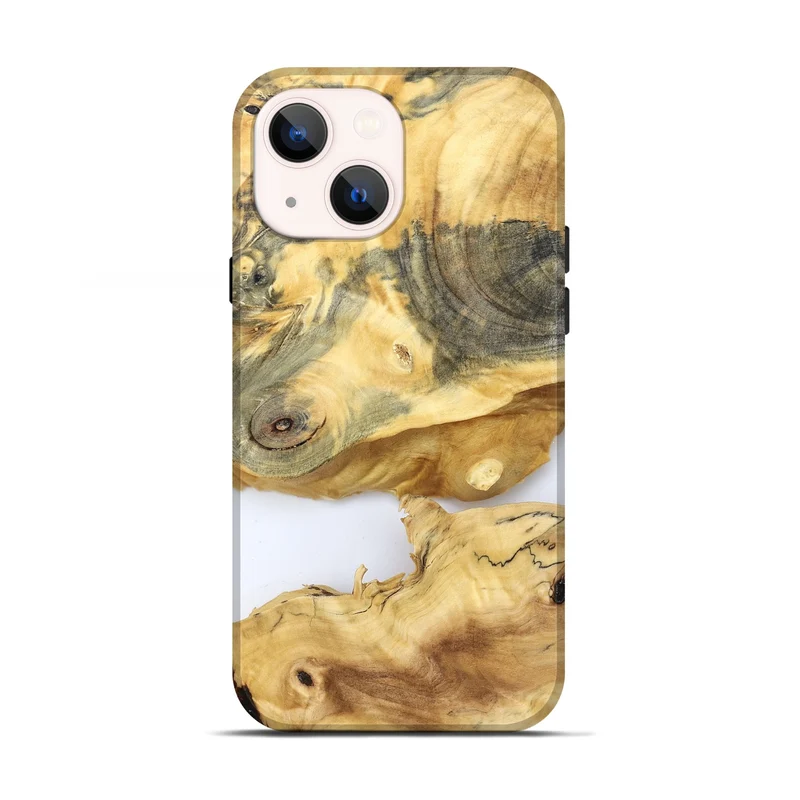 iPhone 13 Wood Live Edge Phone Case - Charlee (Clear, 829830)