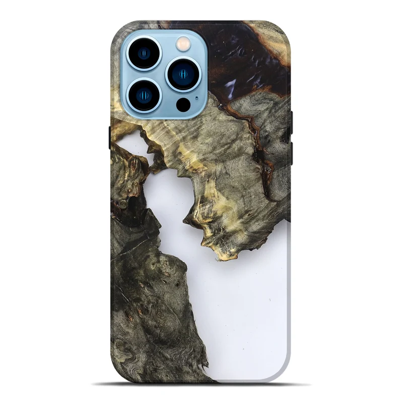iPhone 14 Pro Max Wood Live Edge Phone Case - Samuel (Clear, 829850)