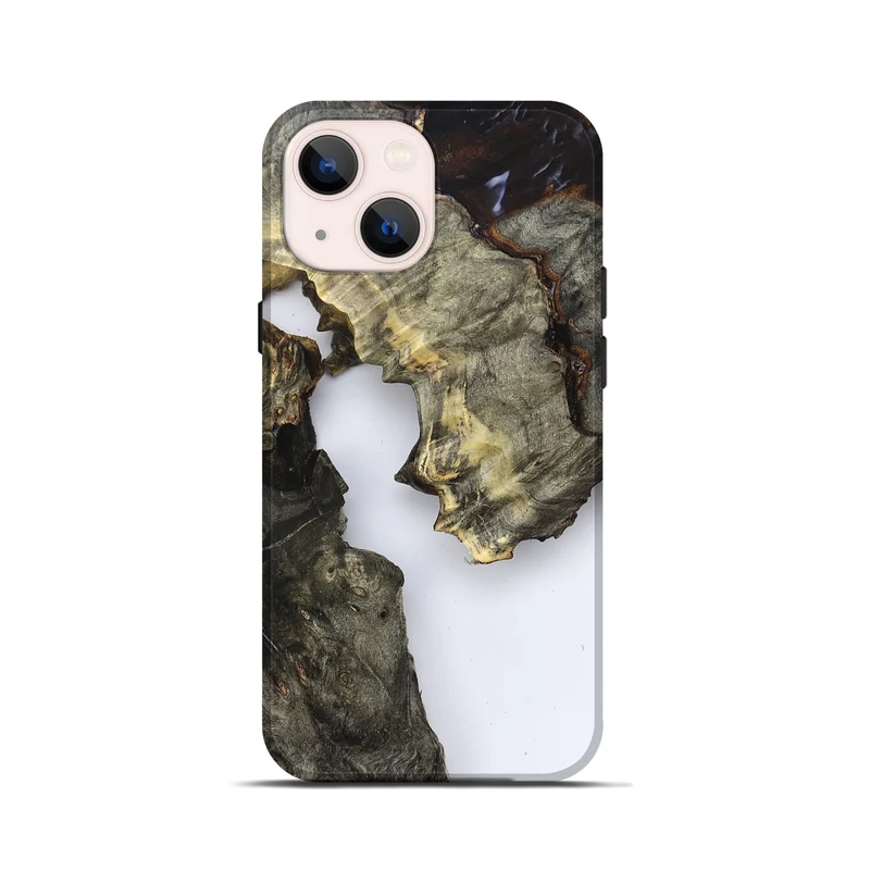 iPhone 13 mini Wood Live Edge Phone Case - Samuel (Clear, 829850)