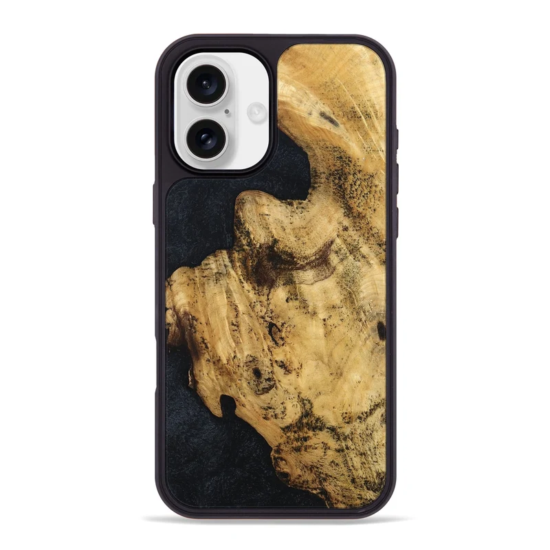 iPhone 16 Plus Wood Phone Case - Adhara (Wood Burl, 829762)