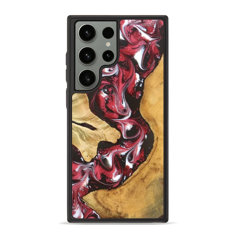 Galaxy S23 Ultra Wood Phone Case - Conrad (Red, 829720)