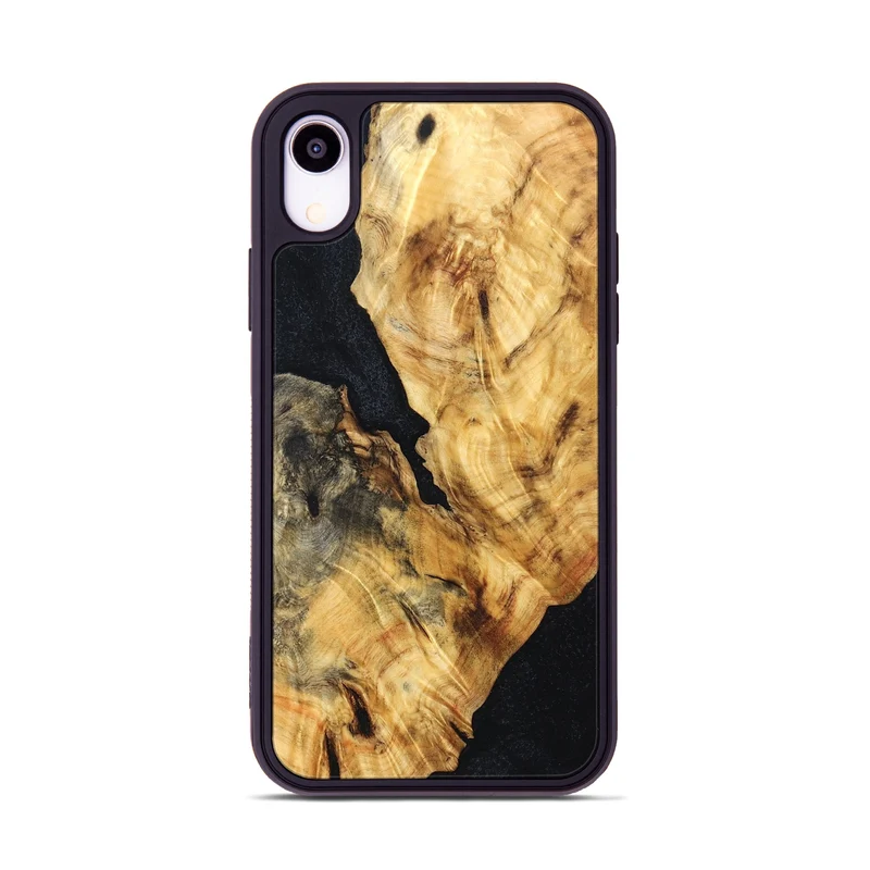 iPhone Xr Wood Phone Case - Jaydin (Wood Burl, 829776)