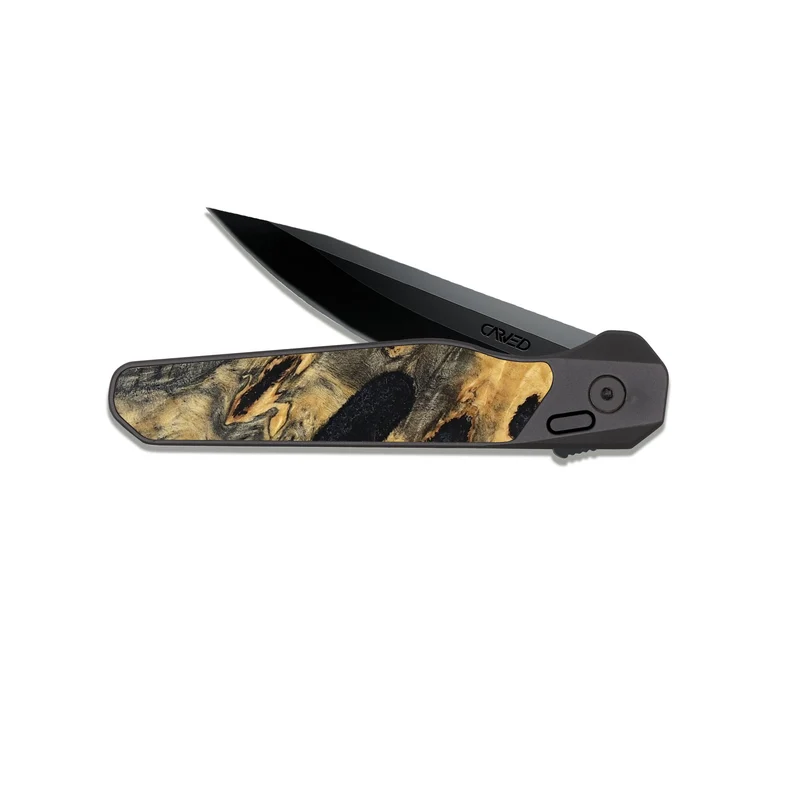 EDC Dark Slate Wood Pocket Knife - Hope (Wood Burl, 829754)