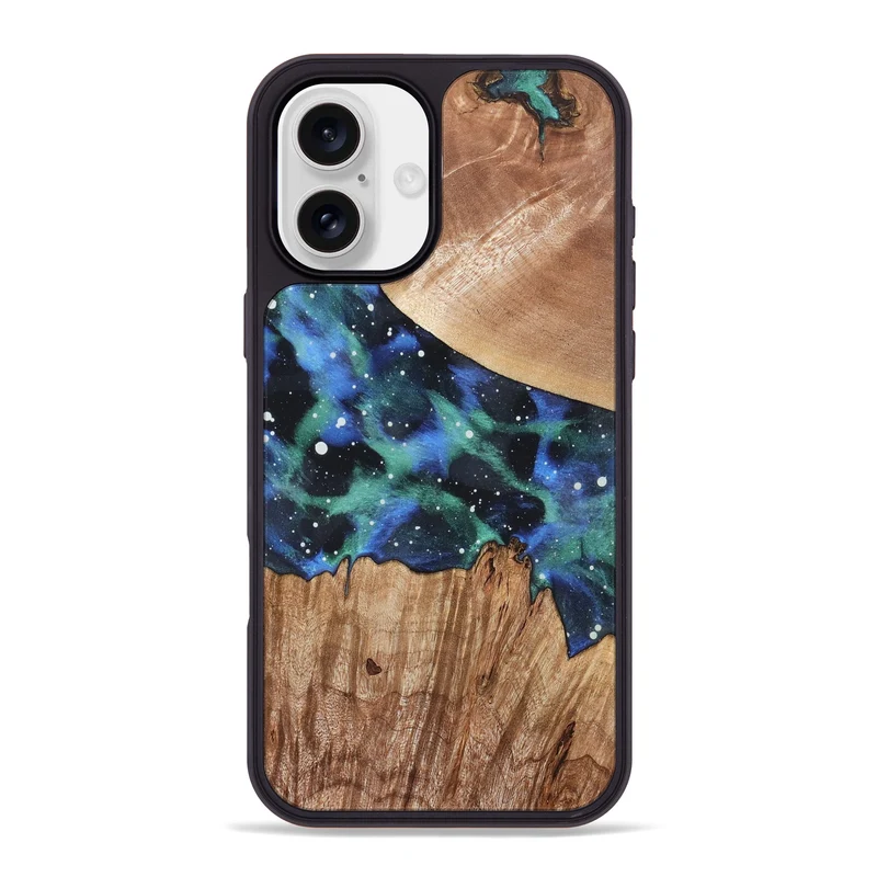 iPhone 16 Plus Wood Phone Case - Kelsea (Cosmos, 829878)