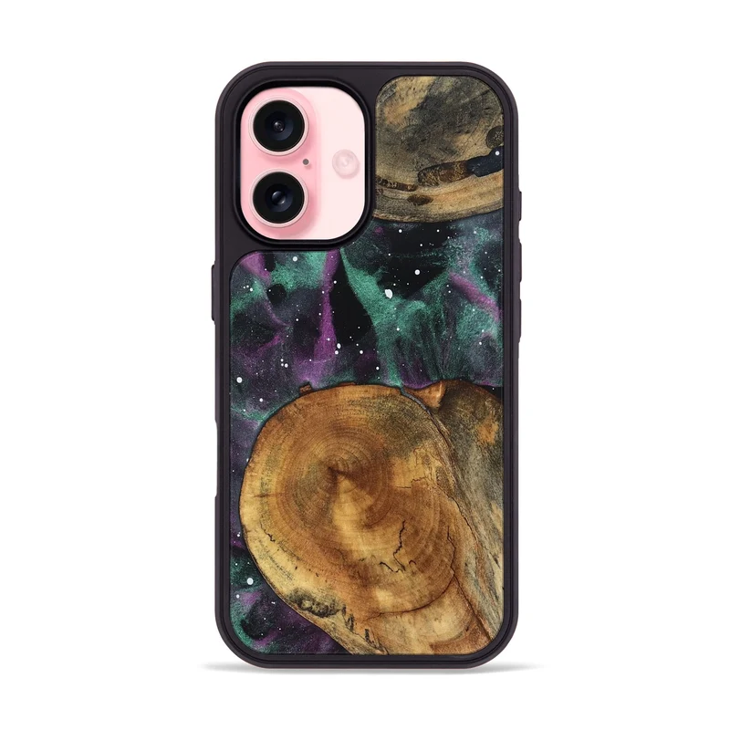 iPhone 16 Wood Phone Case - Dottie (Cosmos, 829871)