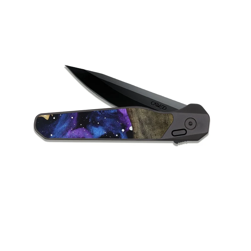 EDC Dark Slate Wood Pocket Knife - Florian (Cosmos, 829868)