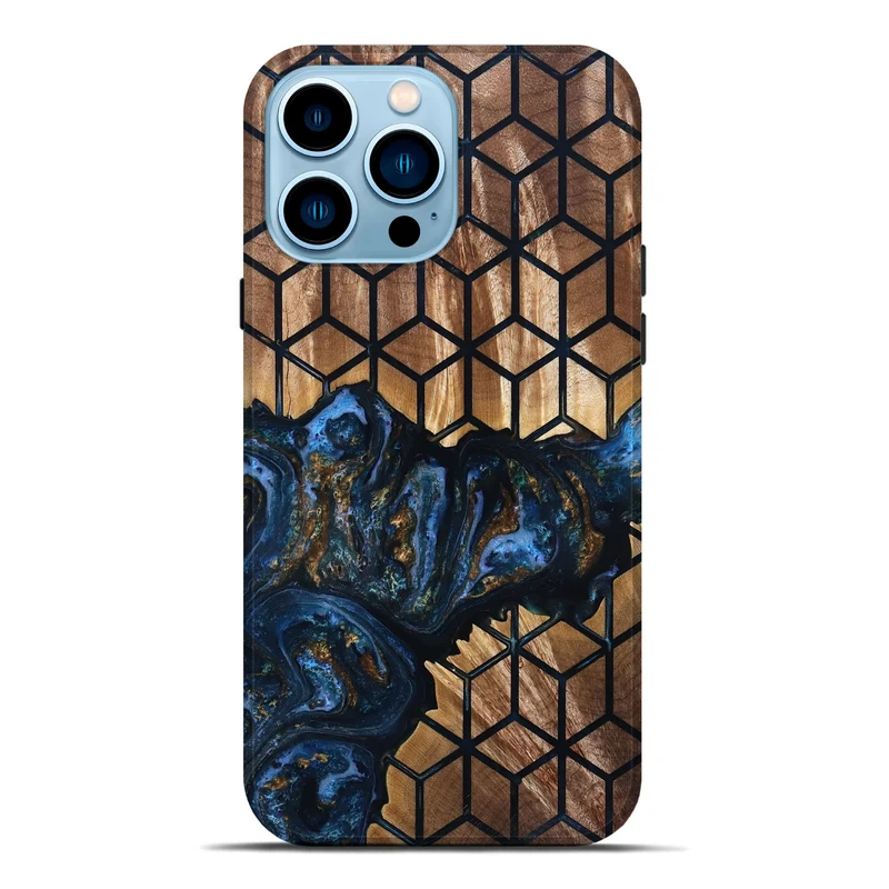 iPhone 14 Pro Max Wood Live Edge Phone Case - Jocelyn (Pattern, 829819)