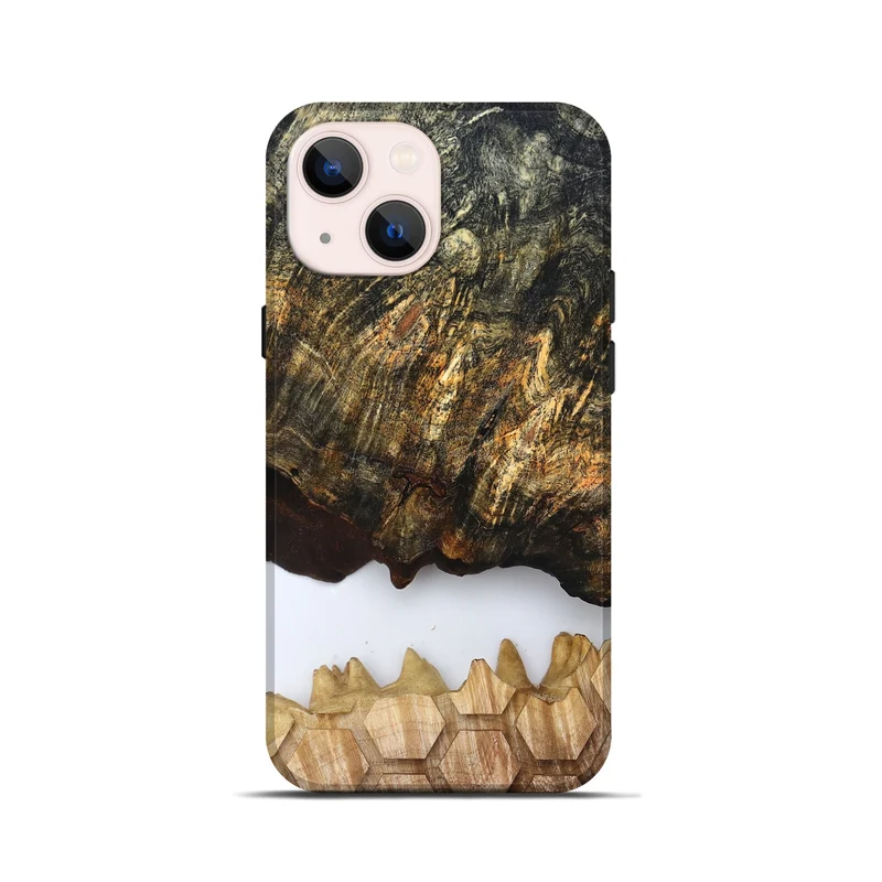 iPhone 13 mini Wood Live Edge Phone Case - Artis (Clear, 829808)