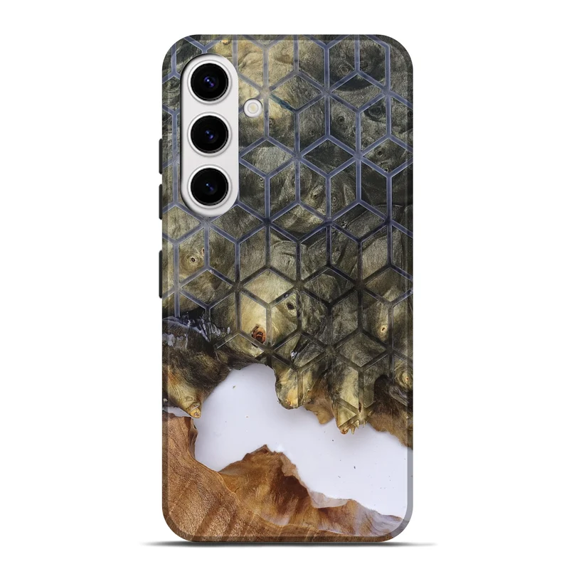 Galaxy S25 Plus Wood Live Edge Phone Case - Matteo (Clear, 829803)