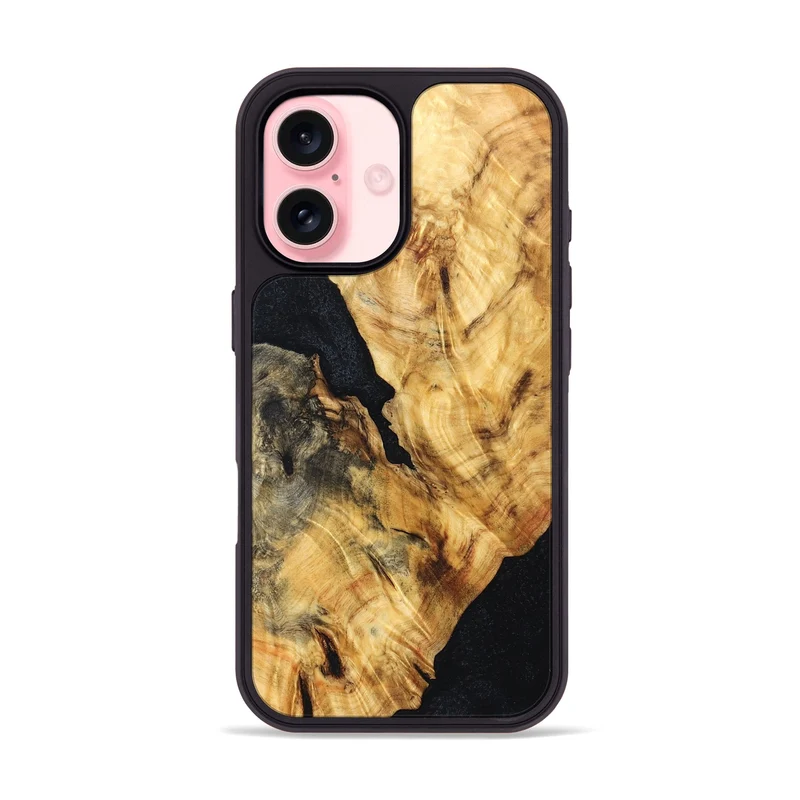 iPhone 16 Wood Phone Case - Jaydin (Wood Burl, 829776)