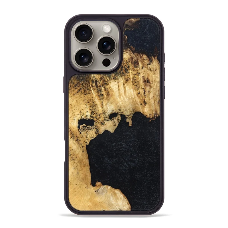 iPhone 16 Pro Max Wood Phone Case - Belle (Wood Burl, 829765)