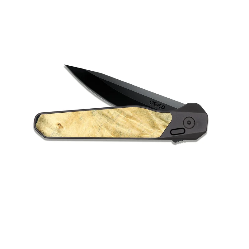 EDC Dark Slate Wood Pocket Knife - Jarred (Wood Burl, 829750)