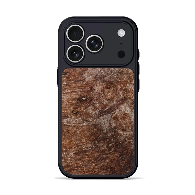 iPhone 17 Pro Wood Phone Case - Soleil (Wood Burl, 829753)