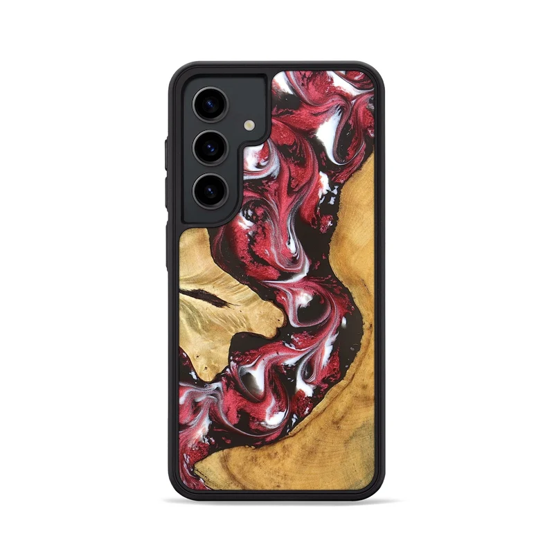 Galaxy S24 Wood Phone Case - Conrad (Red, 829720)