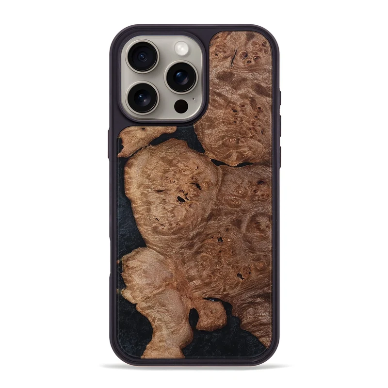 iPhone 16 Pro Max Wood Phone Case - Bettie (Wood Burl, 829771)