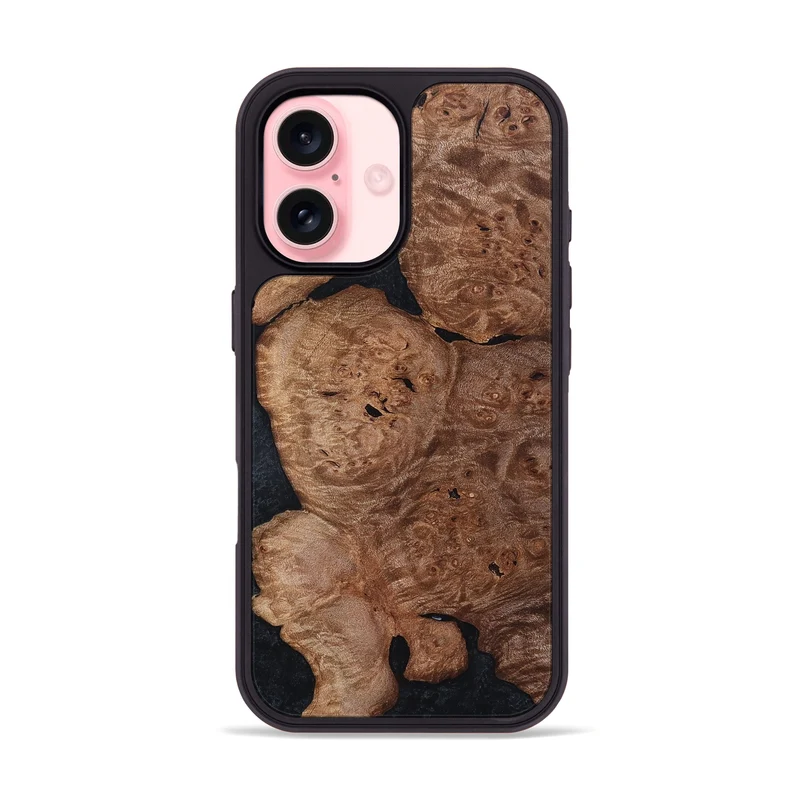 iPhone 16 Wood Phone Case - Bettie (Wood Burl, 829771)