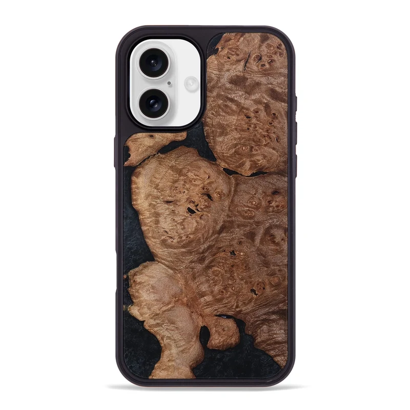 iPhone 16 Plus Wood Phone Case - Bettie (Wood Burl, 829771)