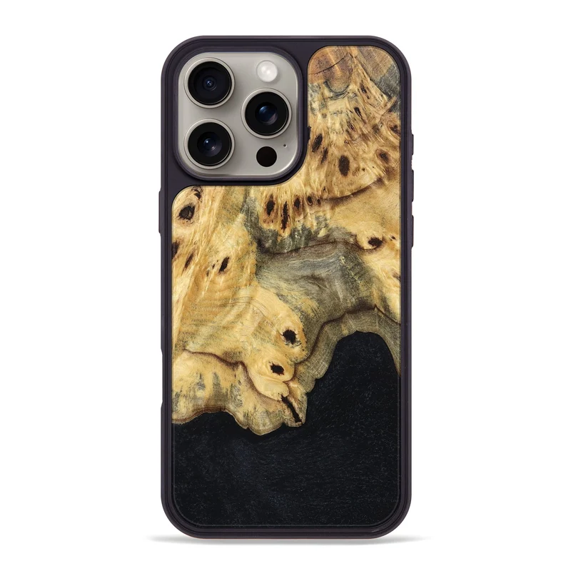 iPhone 16 Pro Max Wood Phone Case - Eliezer (Wood Burl, 829763)