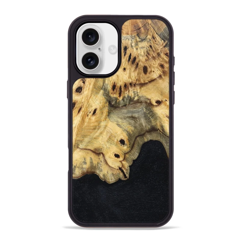 iPhone 16 Plus Wood Phone Case - Eliezer (Wood Burl, 829763)